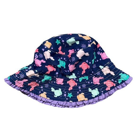 UV Skinz Girl’s Reversible Bucket Sun Hat UPF 50+ Certified Foldable Sun Cap - Picture 8 of 8